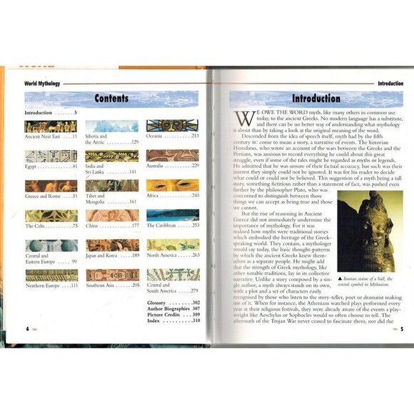 WORLD MYTHOLOGY A Parragon Micropedia Parr, Dempsey Hardcover - Picture 3 of 3